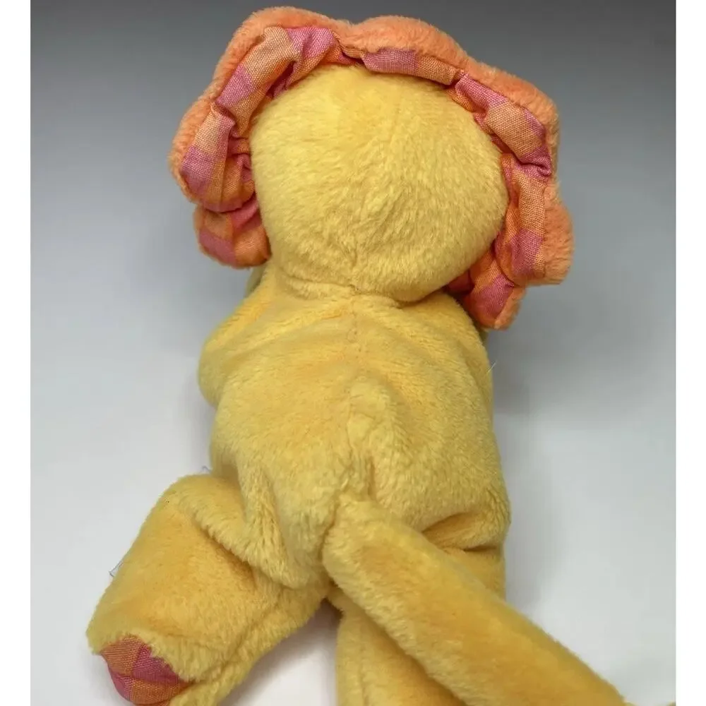 Vintage Gymboree Lion Plush Yellow Orange 5.5” Mini Small Stuffed Animal Lovey